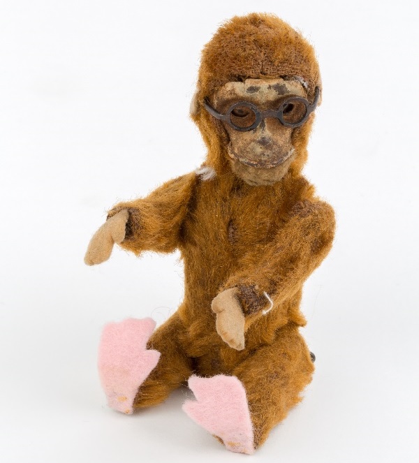 Stuffed 'Montgomery the Monkey' toy, 1920.