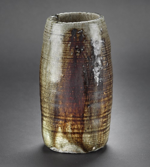 Tall jar created by Denise Wren, 1960s.